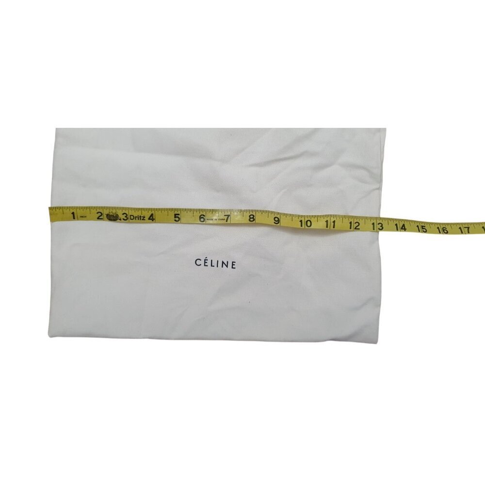 Authentic Celine Drawstring Dust Bag/Pouch CREAM Fabric Size 15x13 - Picture 6 of 6